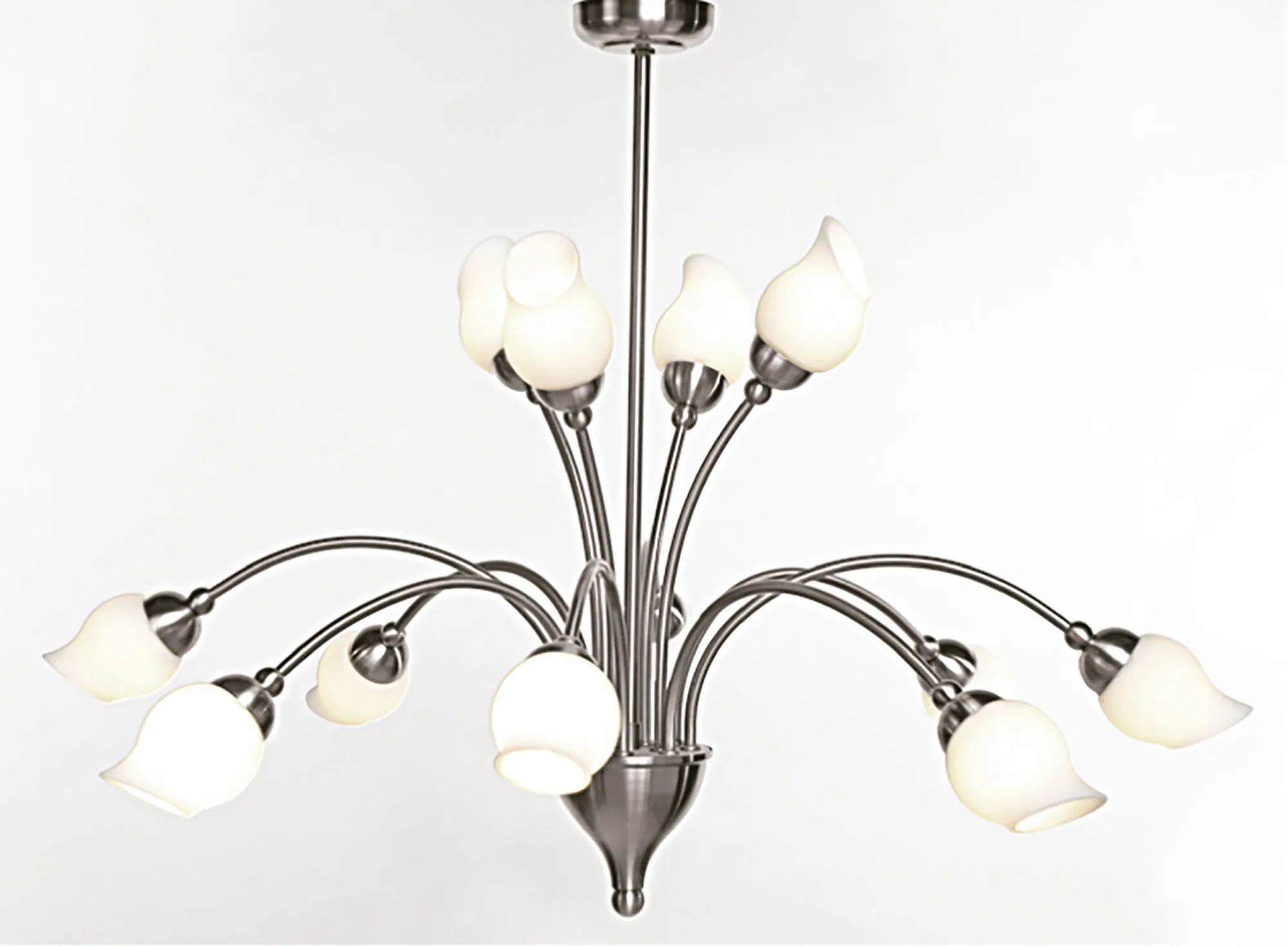 Rimini Satin Chrome Ceiling Lights Diyas Multi Arm Fittings